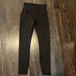 Lululemon black high rise leggings 25inch